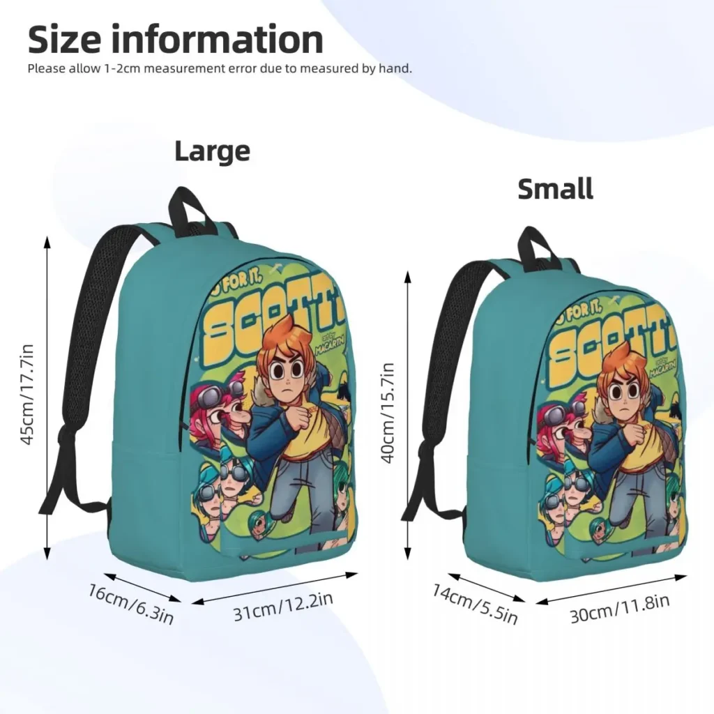 Ramona Flowers Backpack Elementary High College School Student Scott Pilgrim vs The World Bookbag Teens Daypack 5 - Scott Pilgrim Store