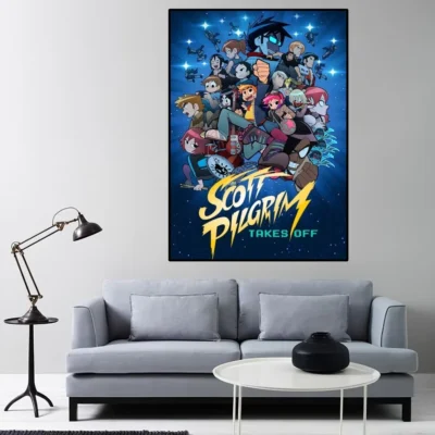 Scott Pilgrim Takes Off Poster Home Room Decor Livingroom Bedroom Aesthetic Art Wall Painting Stickers 1 - Scott Pilgrim Store