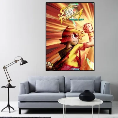 Scott Pilgrim Takes Off Poster Home Room Decor Livingroom Bedroom Aesthetic Art Wall Painting Stickers 3 - Scott Pilgrim Store