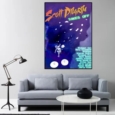 Scott Pilgrim Takes Off Poster Home Room Decor Livingroom Bedroom Aesthetic Art Wall Painting Stickers 5 - Scott Pilgrim Store