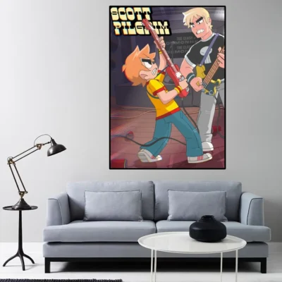 Scott Pilgrim Takes Off Poster Home Room Decor Livingroom Bedroom Aesthetic Art Wall Painting Stickers 7 - Scott Pilgrim Store