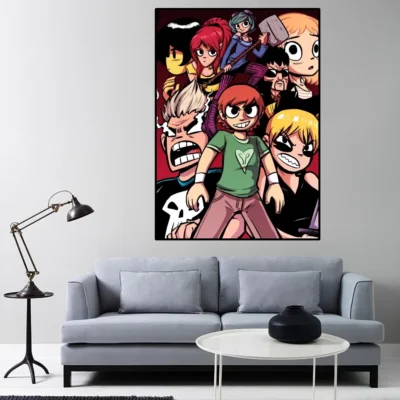 Scott Pilgrim Takes Off Poster Home Room Decor Livingroom Bedroom Aesthetic Art Wall Painting Stickers 8 - Scott Pilgrim Store