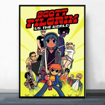 Scott Pilgrim Takes Off Poster Painting Wall Pictures For Living Room Decor Sticker 6 - Scott Pilgrim Store