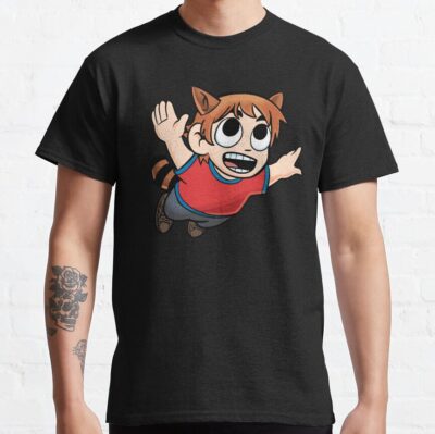 Tanuki Scott Flying T Shirt - Scott Pilgrim Store